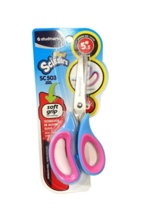 Scissors - Studmark 5" soft grip, Assorted Colours (blister) - Image 2