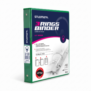 View Binder - ST O-Ring 1" GREEN