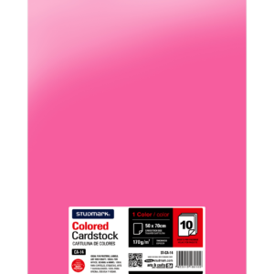 Card Stock - ST 19x27 (50x70) 180g, PINK (10 sheets)