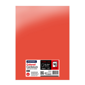 Card Stock - ST 19x27 (50x70) 180g, RED (10 sheets)