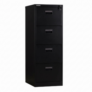 Filing Cabinet - ST 4-drawer BLK NO WHOLESALE