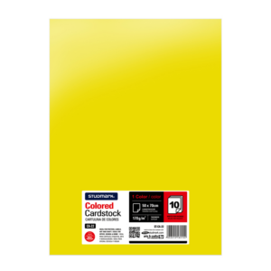 Card Stock - ST 19x27 (50x70) 180g, YELLOW (10 sheets)