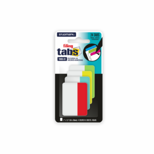 Filing Tabs - ST 2 * 1.5" (24/pk), asst. col.