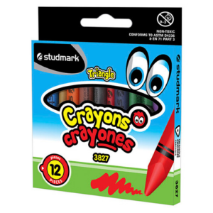 Wax Crayons - Studmark Triangle 12's
