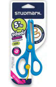 Scissors - ST 5" blue + orange, blister