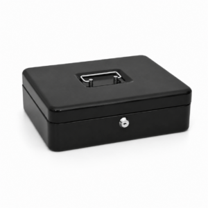 Cash Tin - ST 12" BLK (2 keys)