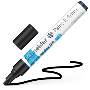Acrylic Marker - SCH Paint-It 320 4mm BLK (disp/52)