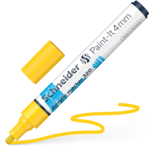 Acrylic Marker - SCH Paint-It 320 4mm YELLOW  (disp/52)