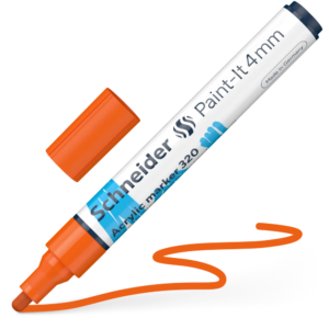 Acrylic Marker - SCH Paint-It 320 4mm ORANGE  (disp/52)