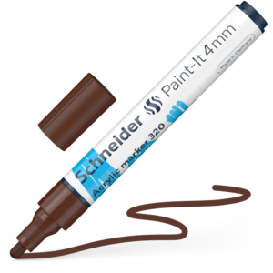 Acrylic Marker - SCH Paint-It 320 4mm BROWN  (disp/52)