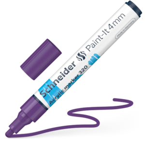 Acrylic Marker - SCH Paint-It 320 4mm VIOLET  (disp/52)