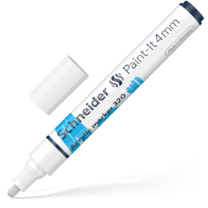 Acrylic Marker - SCH Paint-It 320 4mm WHITE  (disp/52)