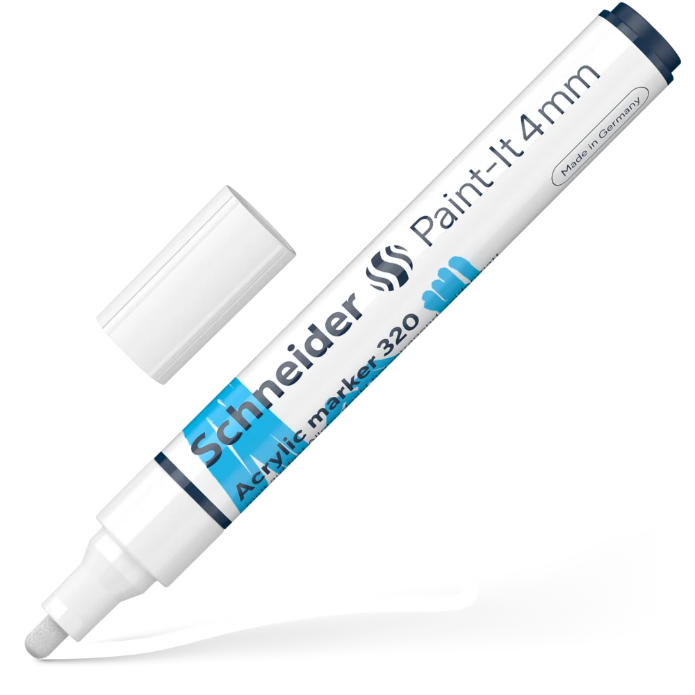 Acrylic Marker - SCH Paint-It 320 4mm WHITE (disp/52)