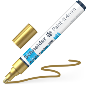 Acrylic Marker - SCH Paint-It 320 4mm GOLD (disp/52)