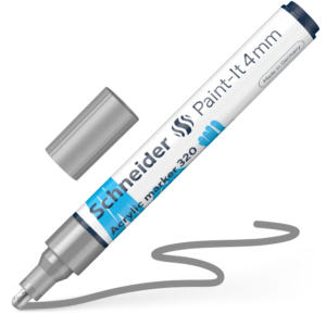 Acrylic Marker - SCH Paint-It 320 4mm SILVER (disp/52)