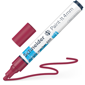 Acrylic Marker - SCH Paint-It 320 4mm BURGUNDY (disp/52)