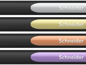 Marker (display) - SCH Paint-It 020 1-2mm pk/4 asst.col (sil,cop,gol,vio)