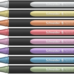 Marker (display) - SCH Paint-It 020 1-2mm pk/8 asst.col (sil,cop,gol,vio,blu,gre,rose,frosted vio)